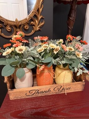 Mason Jar Floral Centerpiece